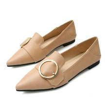 Petite Pointy Flat Shoes With Buckle FS280