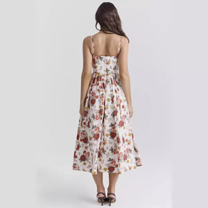 Petite Printed Strap Long Skirt PCS13