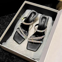 Petite Rhinestone Strappy Sandal Shoes FS113