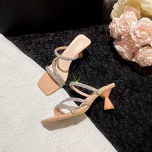 Petite Rhinestone Strappy Sandal Shoes FS113