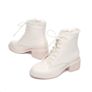 Petite Size 2 Block Heel Ankle Short Boots DS386