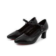 Petite Size 2 Chunky Heel Mary Jane Leather Pump Shoes DS180