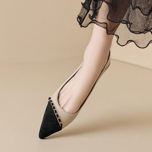 Petite Size 2 Pointy Flat Heel Shoes GS250