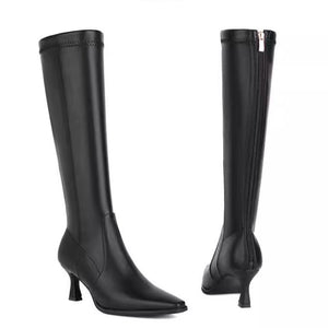 Petite Size 3 Kitten Heel Back Zipper Boots TS93