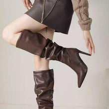 Petite Size 3 Pointy Toe Mid Calf Boots TS76