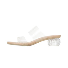 Petite Size Clear Strap Low Heeled Sandals ES87