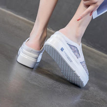 Petite Size Lace Mesh Slip On Casual Shoes MS11