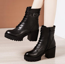 Petite Size Leather Martin Boots For Women AP180
