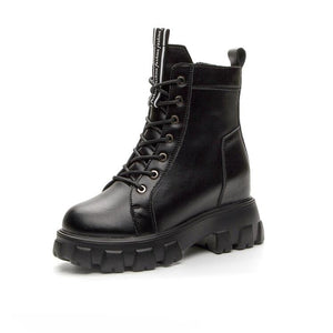 Petite Size Side Zipper Martin Boots AP138