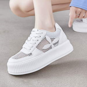 Petite Size Thicksole Lace Mesh Casual Shoes FS124
