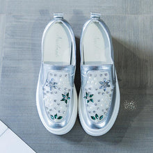 Petite Size Thicksole Rhinestone Fashion Sneakers MS17