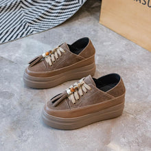 Petite Size Thicksole Suede Leather Shoes FS260