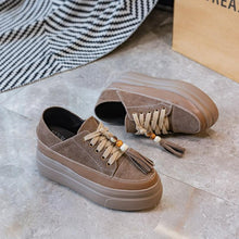 Petite Size Thicksole Suede Leather Shoes FS260