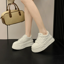 Petite Size White Thicksole Casual Shoes TS384