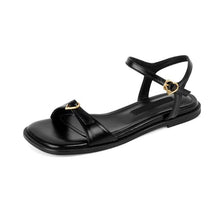 Petite Square Toe Flat Sandal Shoes For Women AW2671