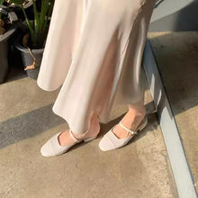 Petite Square Toe Slip On Sandal Shoes SS2629