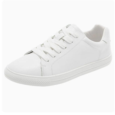 Petite White Casual Lace Up Shoes TS188