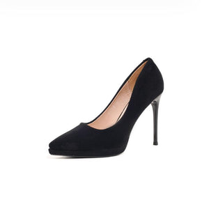 Platform Suede High Heel Shoes For Small Feet MS264