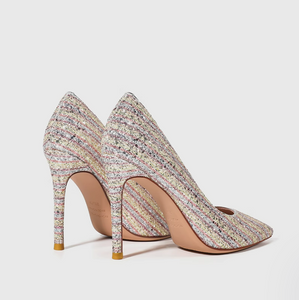 Pointed Colorful Dress Heels For Small Feet FS21