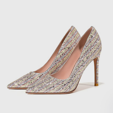 Pointed Colorful Dress Heels For Small Feet FS21