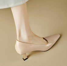 Pointy Mid Heel Petite Shoes For Women FS218
