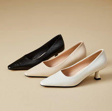 Pointy Mid Heel Petite Shoes For Women FS218