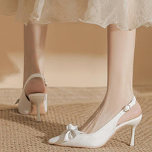 Pointy Slingback Heels For Petite Feet FS342