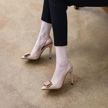 Slingback Patent Heels For Petite Feet Women MS118