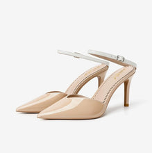 Small Feet Ankle One Strap Patent Heels MS98