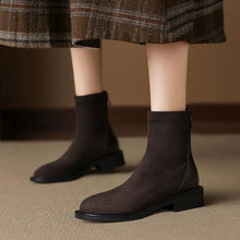Small Feet Back Zipper Size 3 Flat Boots FS209