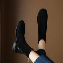 Small Feet Back Zipper Size 3 Flat Boots FS209