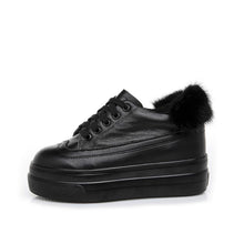 Small Feet Black Leather Casual Shoes FS259