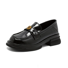 Small Feet Black Thicksole Casual Shoes FS233