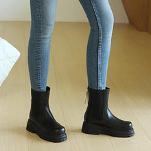 Small Feet Block Back Zipper Boots TS127