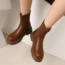 Small Feet Block Back Zipper Boots TS127