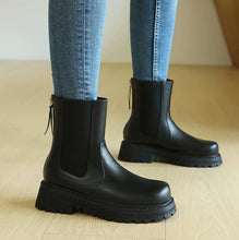 Small Feet Block Back Zipper Boots TS127