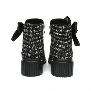 Small Feet Block Heel Dressy Ankle Boots GS205