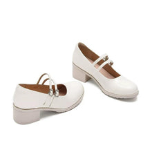 Small Feet Block Heel Patent Shoes SS27117