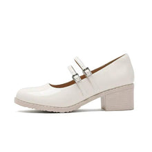 Small Feet Block Heel Patent Shoes SS27117