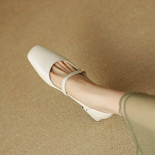Small Feet Block Heel Square Toe Shoes FS76