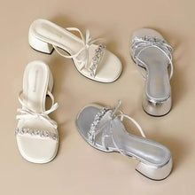 Small Feet Block Heel Strap Sandal Shoes FS152
