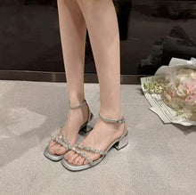 Small Feet Block Heel Strap Sandal Shoes SS2777