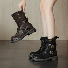 Small Feet Block Heel Western Short Boots FS306
