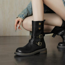 Small Feet Block Heel Western Short Boots FS306