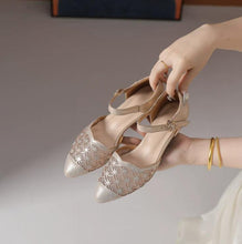 Small Feet Block Low Heel Sandal Shoes TS376
