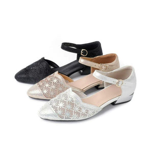 Small Feet Block Low Heel Sandal Shoes TS376