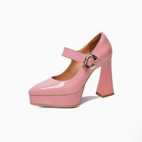 Small Feet Chunky Heel Mary Jane Shoes TS412