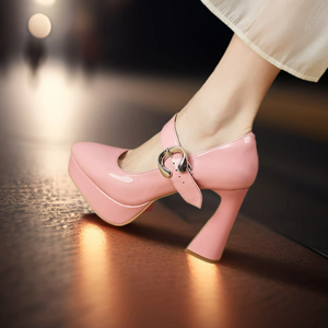 Small Feet Chunky Heel Mary Jane Shoes TS412