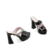 Small Feet Chunky Heel Platform Sandal Shoes TS400