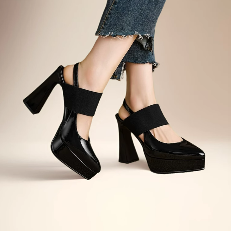 Small Feet Chunky High Heel Sandal Shoes TS318 - AstarShoes